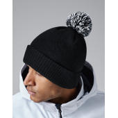 Recycled Snowstar® Beanie - Black/White - One Size
