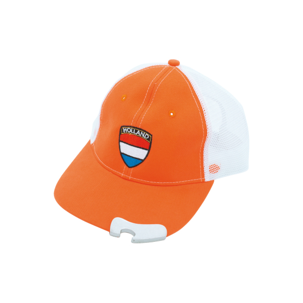 Holland cap met opener - Oranje