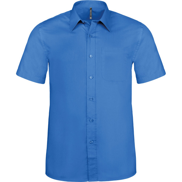 Ace - Heren overhemd korte mouwen Light Royal Blue 3XL
