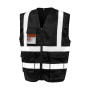 Heavy Duty Polycotton Security Vest - Black - S