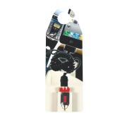 Hangkaart met car charger - oplaadstekker incl. full colour