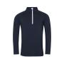 AWDis Cool Half Zip Sweat Top, French Navy/Arctic White, L, Just Cool