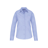 Dames poplin blouse lange mouwen Bright Sky XS