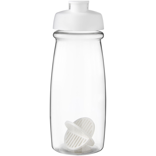 H2O Active® Pulse 600 ml shaker bottle - White/Transparent