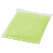 Ziva regnponcho för engångsbruk med förvaringspåse - Limegrön