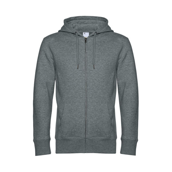 KING Zipped Hooded - Heather Mid Grey