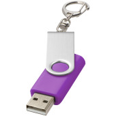 Rotate USB met sleutelhanger - Paars - 64GB