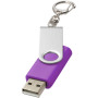 Rotate USB met sleutelhanger - Paars - 1GB