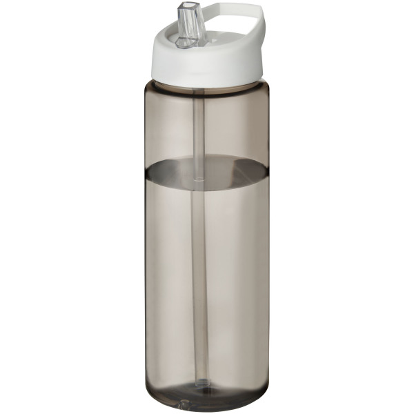 H2O Active® Vibe 850 ml spout lid sport bottle - Charcoal/White