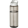 H2O Active® Vibe 850 ml sportfles met tuitdeksel - Charcoal/Wit
