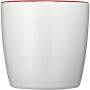 Aztec 340 ml ceramic mug - White/Red