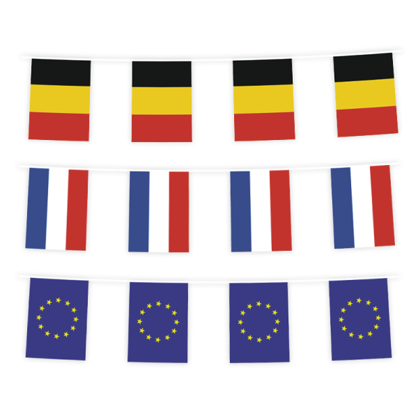 Vlaggenlijnen Landen 15 x 21 cm Frankrijk (Offset)