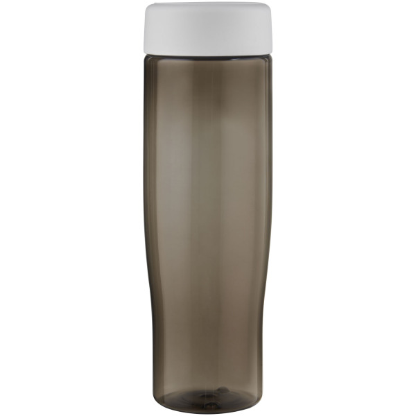 H2O Active® Eco Tempo 700 ml screw cap water bottle - White/Charcoal
