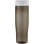 H2O Active® Eco Tempo waterfles van 700 ml met schroefdop - Wit/Charcoal