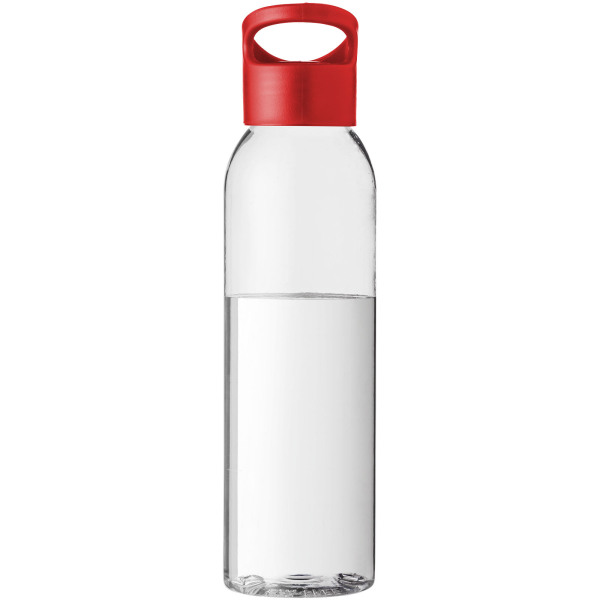 Sky 650 ml Tritan™ colour-pop water bottle - Red/Transparent