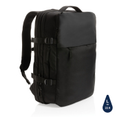 Swiss Peak AWARE™ RPET 15.6" uitbreidbare weekendrugzak, zwart
