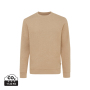 Iqoniq Denali gerecycled katoen sweater ongeverfd, heather brown (M)