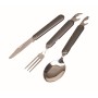 3 piece outdoor cutlery set CAMPING grey