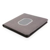 Air portfolio A4 met 5W draadloze 4.000 mAh powerbank, zwart