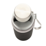 Glazen fles met neopreen hoes, zwart