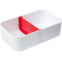 PP en siliconen lunchbox Veronica rood