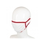 Herbuikbaar 3-laags gezichtsmasker full-colour all-over - Wit / Rood