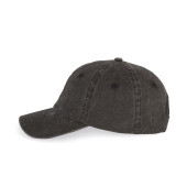 Agewassen uniseks cap Washed black One Size