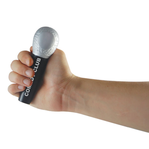 Anti-stress microfoon Zwart en Zilver