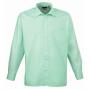 Long Sleeve Poplin Shirt, Aqua, 16, Premier