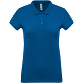 Ladies’ short-sleeved piqué polo shirt Light Royal Blue XS