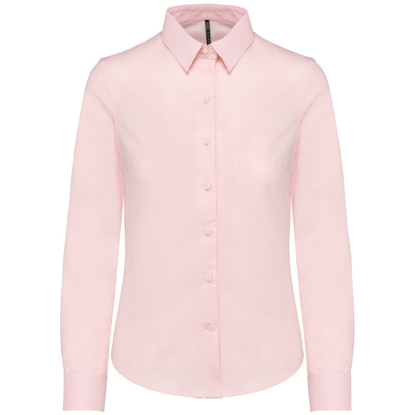 Dames Oxford blouse lange mouwen Oxford Pale Pink XXL