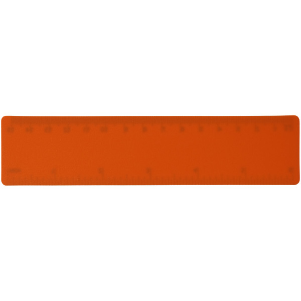 Rothko 15 cm plastic ruler - Orange