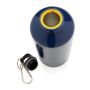 XL aluminum sportfles met karabijnhaak, blauw
