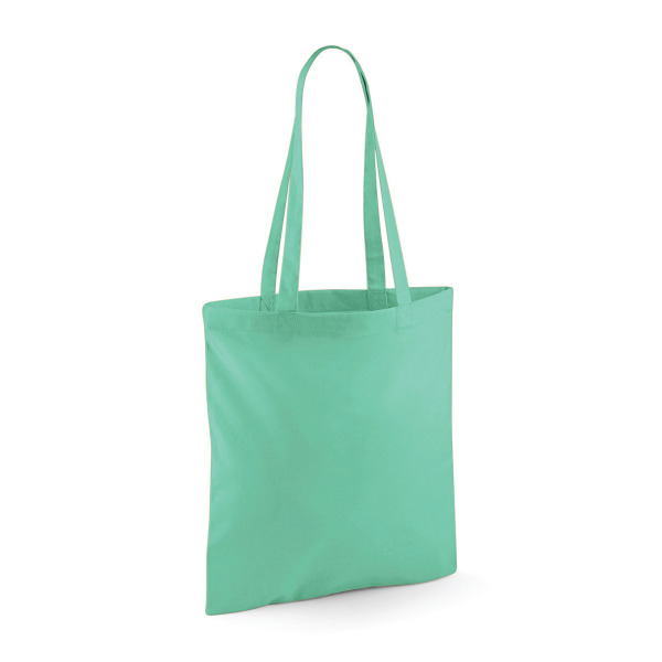 Shopper bag long handles Mint Green One Size