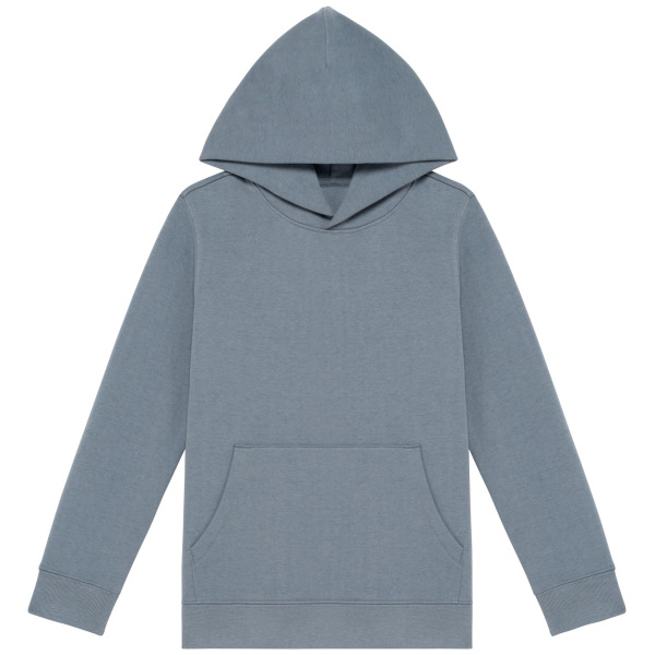 Ecologische kindersweater met capuchon Mineral Grey 10/12 jaar