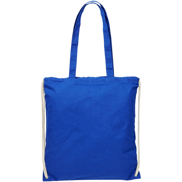 Eliza 240 g/m² cotton drawstring backpack 6L - Royal blue