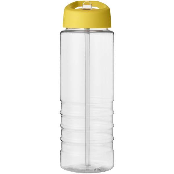 H2O Active® Treble 750 ml spout lid sport bottle - Transparent/Yellow