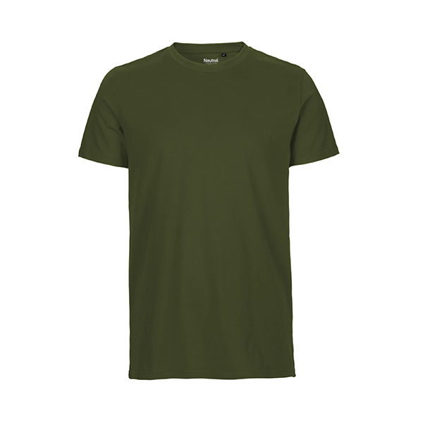 Neutral mens fitted t-shirt-Military-3XL
