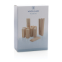 Houten kubb set, bruin