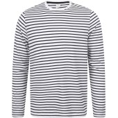 Long sleeved striped t-shirt White / Oxford Navy S