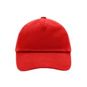 MB7010 5 Panel Kids' Cap signaal-rood one size