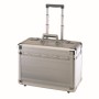 Aluminium pilotenkoffer - trolley OFFICE - zilver