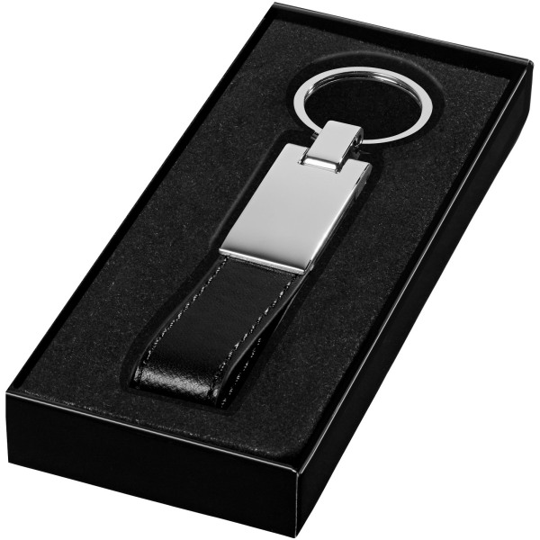 Corsa strap keychain - Solid black/Silver