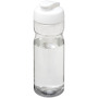 H2O Active® Base 650 ml sportfles met flipcapdeksel - Transparant/Wit