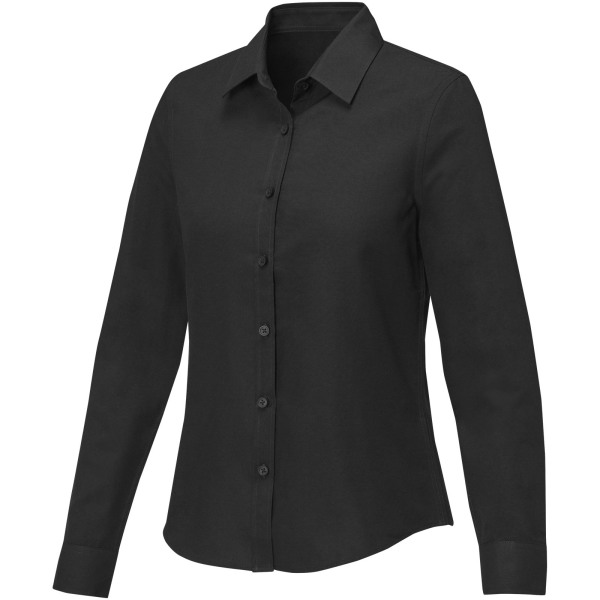 Pollux dames blouse met lange mouwen - Zwart - XS
