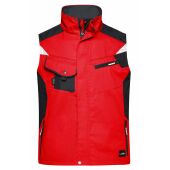 Workwear Vest - STRONG - - red/black - 6XL