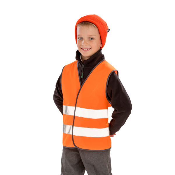 Core Junior Safety Vest Fluorescent Yellow 4/6 ans