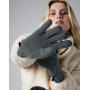Recycled Fleece Gloves - Black - S/M