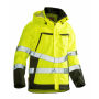 Jobman 1283 Hi-vis shell jacket geel/zwart xxl