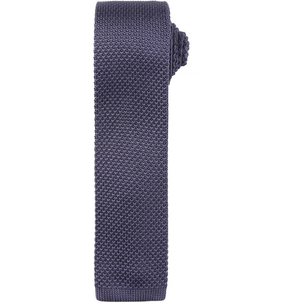 Slim knitted tie Steel One Size